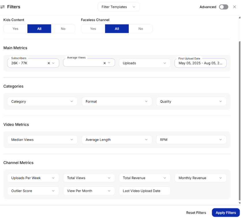 AI工具Nexlev分析了千万个频道，帮你找到 YouTube热门细分领域（方法未测试）