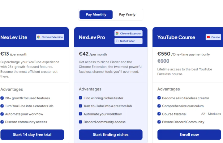 AI工具Nexlev分析了千万个频道，帮你找到 YouTube热门细分领域（方法未测试）