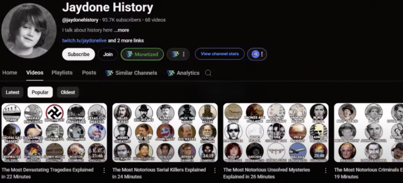 25个无需露脸的YouTube赚钱小众领域，附多个对标频道(思想、未测试）