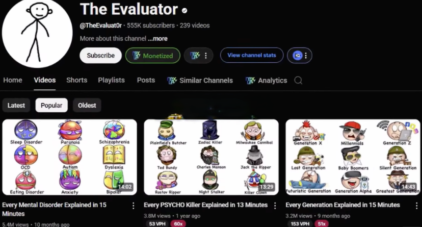 25个无需露脸的YouTube赚钱小众领域，附多个对标频道(思想、未测试）