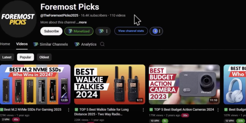 25个无需露脸的YouTube赚钱小众领域，附多个对标频道(思想、未测试）
