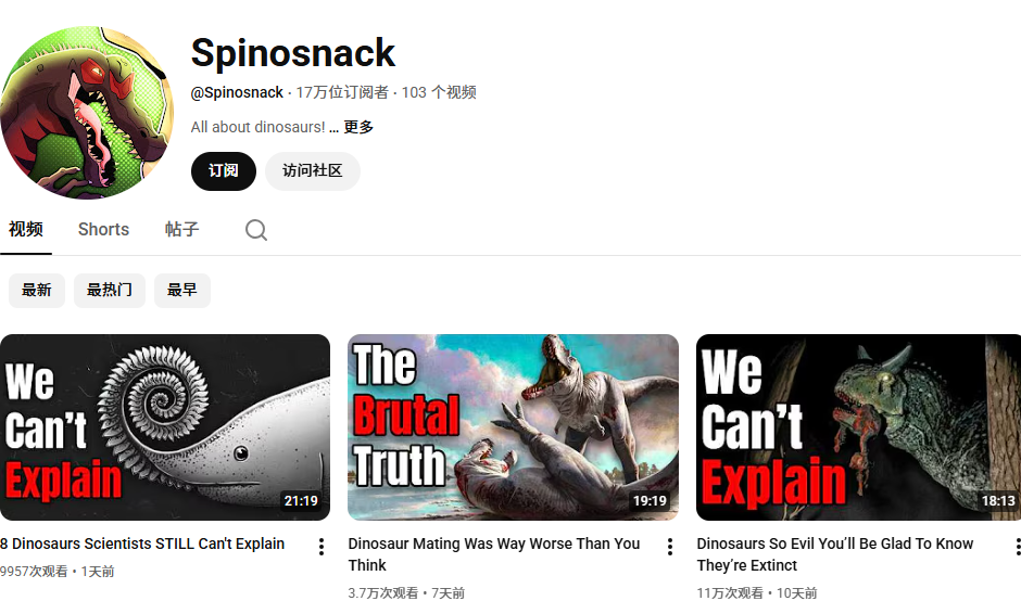 YouTube百万播放的冷门领域 YouTube百万播放的冷门领域