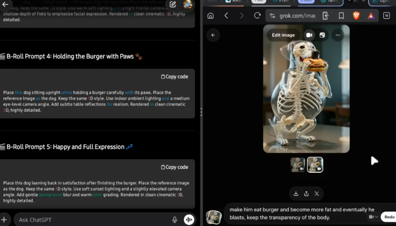 未测试-动物骨架科普视频，免费AI工具（可实操）