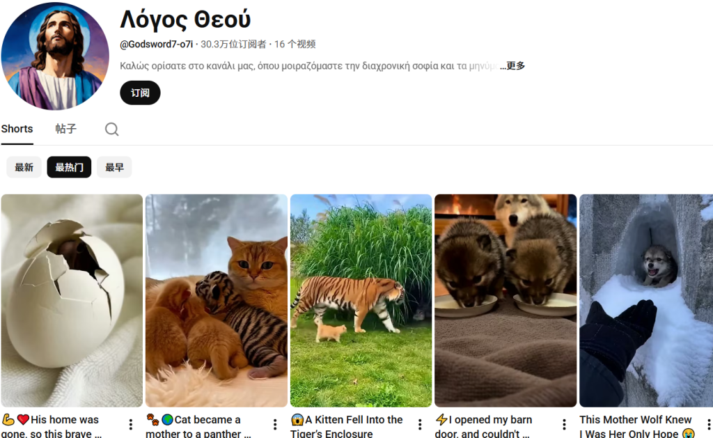 用Sora 2做动物故事,这个YouTube频道是怎么避开限流的(思想) 用Sora 2做动物故事,这个YouTube频道是怎么避开限流的(思想)